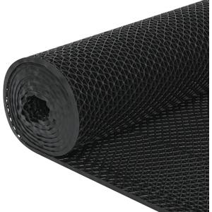 Drainage Floor Mat 3'x16'5'' Non Slip Commercial Mats 1/5'' Thick PVC Rubber Mesh Hollow Mat Entrance Mat for Wet Area Kitchen Swimming Pool Bathroom Washroom Restaurant Garage(Black, 3'x16'5''), 2'11" x 16'5"