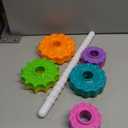 Baby Spinning Stacking Toys for Toddlers 1-3, Rainbow Ring Stacker Montessori Toys for Babies 6-12 Months, 1 2 3 One Year Old Girl Boy Christmas Birthday Gifts, Autism Sensory Learning Toy