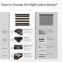 AOSKY Cordless Zebra Blinds for Windows Pull Down Roller Window Shades Dual Layer Light Filtering Privacy for Day and Night, Free-Stop Door Shades for Home Easy to Install Brown 25" W X 72" H