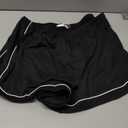 Ekouaer Pajama Shorts Women Soft Sleep Shorts Casual Lounge Shorts Cute High Waist Pajama Bottom Comfy Split Side Pj Bottom, Black, Large