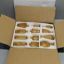 Bud Vases Set of 12,Glass Bud Vases in Bulk, Small Flower Vases for Centerpieces, Mini Vintage Vase for Wedding, Home Table Decor, Christmas, Party Decoration, Gold Amber