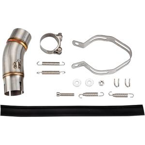 Lesiyou Motorcycle Muffler Mid Pipe, Muffler Adapter Connect Pipe Compatible with Kawasaki Ninja 400 Z400 2018 2019 2020 2021 2022 2023 Ninja 500 2024