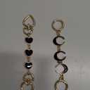 2Pcs Bag Extender Chain Heart Moon Purse Strap Extenders for Handbags Purse Extender Chain Gold Chain Purse Strap Replacement Black Purse Accessories Bag Charms for Handbags Purse Christmas Gifts