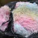 Rainbow Bean Bag Chair, Luxurious Floor Sofa with Memory Foam Filler, 32 Inches