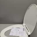 KOHLER 25875-0 Hyten 3" Height, Elevated Soft Close Elongated Toilet Seat, Contoured Seat with Grip-Tight Bumpers, Quick-Attach Hardware, No Slam Toilet Seat, White