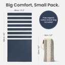 SummerSand Microfiber Beach Towel - Quick Dry, Sand Free - Compact and Lightweight for Travel - Recycled Materials - Travel Bag Included - Large Microfiber Towel (63x31.5in – Deep Blue)
