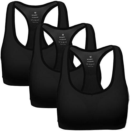 MIRITY Women Racerback Sports Bras - High Impact Workout Gym Activewear Bra M