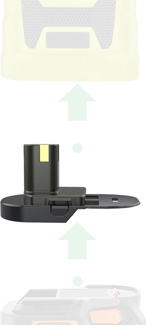 Adapter Upgrade for Ryobi 18V Cordless Tools - Compatible with Ridgid 18V Batteries Installation and Power Supply (No Charging Function) - 1 Adapter Only