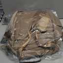 Diaper Bag Backpack Leather Backpack for Women Travel Dad Mother Outdoor Backpack with Changing Pad Stroller Straps(2 pieces) Khaki