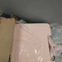 Foldable Utility Cart with Stair Climbing Wheels,Collapsible Rolling Crate with Magnetic Lid Telescopic Cover,Telescoping Handle,360 Rotate Wheel Hand Cart for Teacher Shopping Moving Grocery(Pink)