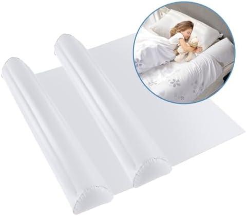 Lilian&Gema [2-Pack] Inflatable Bed Rails for Toddlers Travel Bed Bumper for King, Queen, Twin, Full-Size Bed Non-Slip Soft Flocking Portable Beds Rails for Hotel, Travel, Home