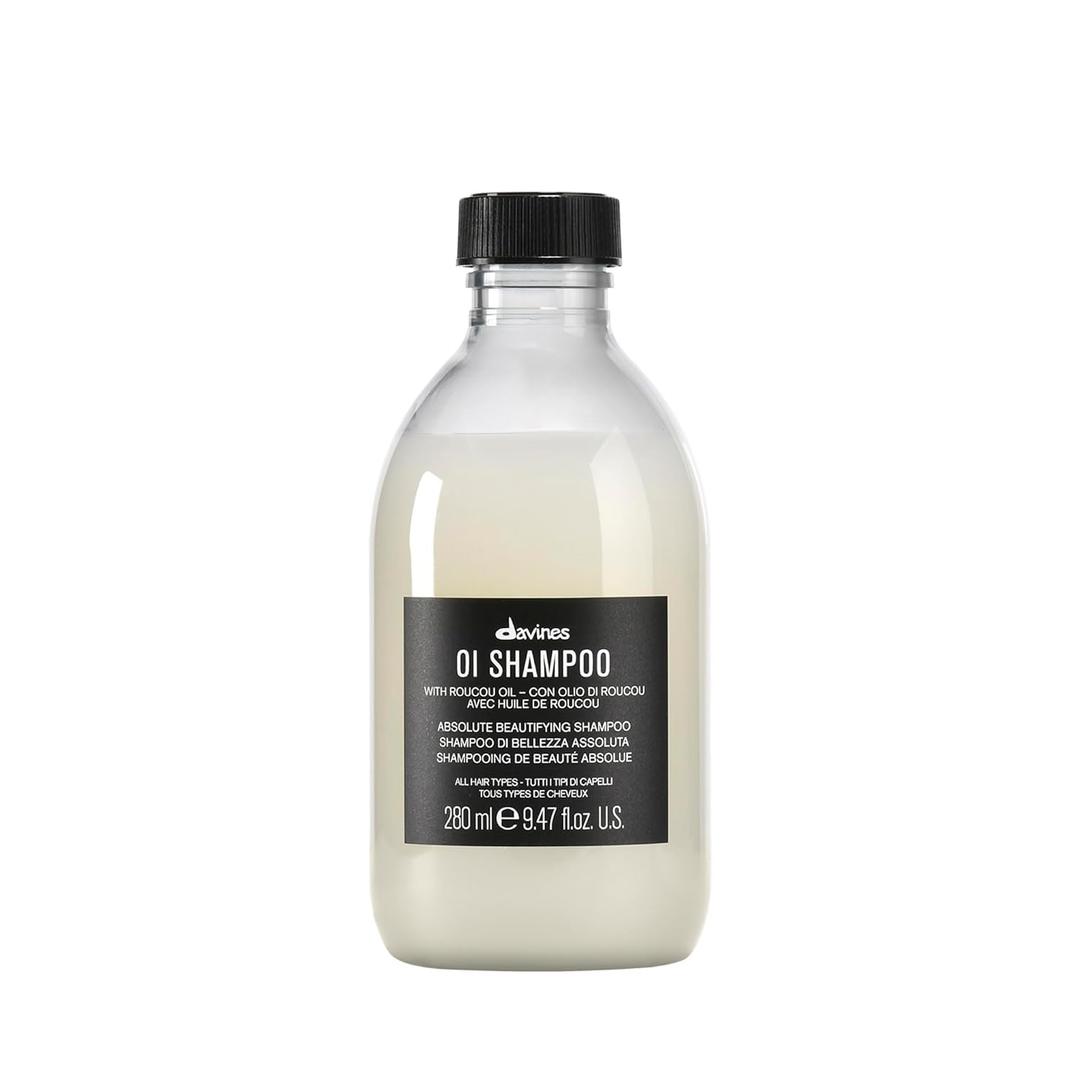 Davines OI Shampoo, Milky-Smooth Hydrating Cleanser for All Hair Types - Antioxidant-Rich Formula with Roucou Oil for Extraordinary Shine, Softness, Volume & Protection, Sulfate-Free