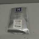 DriftAway Pinch Pleat Valance for Kitchen Window Blackout Faux Linen Textured Solid Valance for Living Room 16 Inch Farmhouse Linen Curtain Valance Window Treatment Back Tab 52x16 Dusty Blue