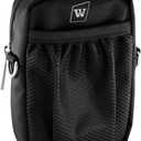 W WINBRIDGE Voice Amplifiers Speaker Carry Case Cover Bag with Mesh Pocket Zip And Snap Hook Fit USB Cable Wall Charger Phone WB010