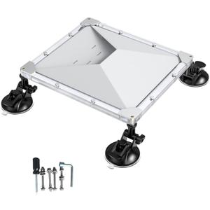 3-in-1 Starlink Mini Mount - Protective Cover + Suction Cup - Fits 1/4" Threaded Holes - Waterproof for Car, RV, Truck, Boat - Heavy-Duty Suction (22+ lbs)