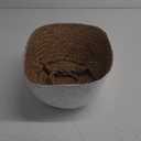 Woven Seagrass Belly Basket for Storage, Laundry, Picnic, Plant Pot Cover, and Grocery and Toy Storage (Medium, White)