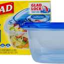 Glad GladWare Tall Entree Food Storage Containers with Lids, Large Square BPA Free Plastic for Meal Prep and Lunches, Lock Tight Seal, Microwave and Dishwasher Safe, 42 Oz, 3 Count