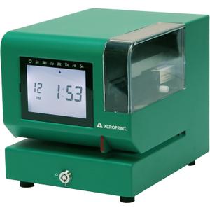 Acroprint M150MC4 Heavy-Duty Digital Time Recorder, Steel Construction, Backlit LCD