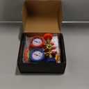 Orion Motor Tech AC Gauge Set with Self Sealing & Puncturing R134A Can Tap, AC Gauges for R134a R12 R22 R502 Refrigerant, Car AC Gauge Set with 5FT Hoses Adapter Adjustable Couplers, Freon Charge Kit