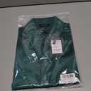 Escalier Women's Silk Blouse Long Sleeve Satin Button Down Shirt Casual Work Office Silky Blouse Top (Green, M)