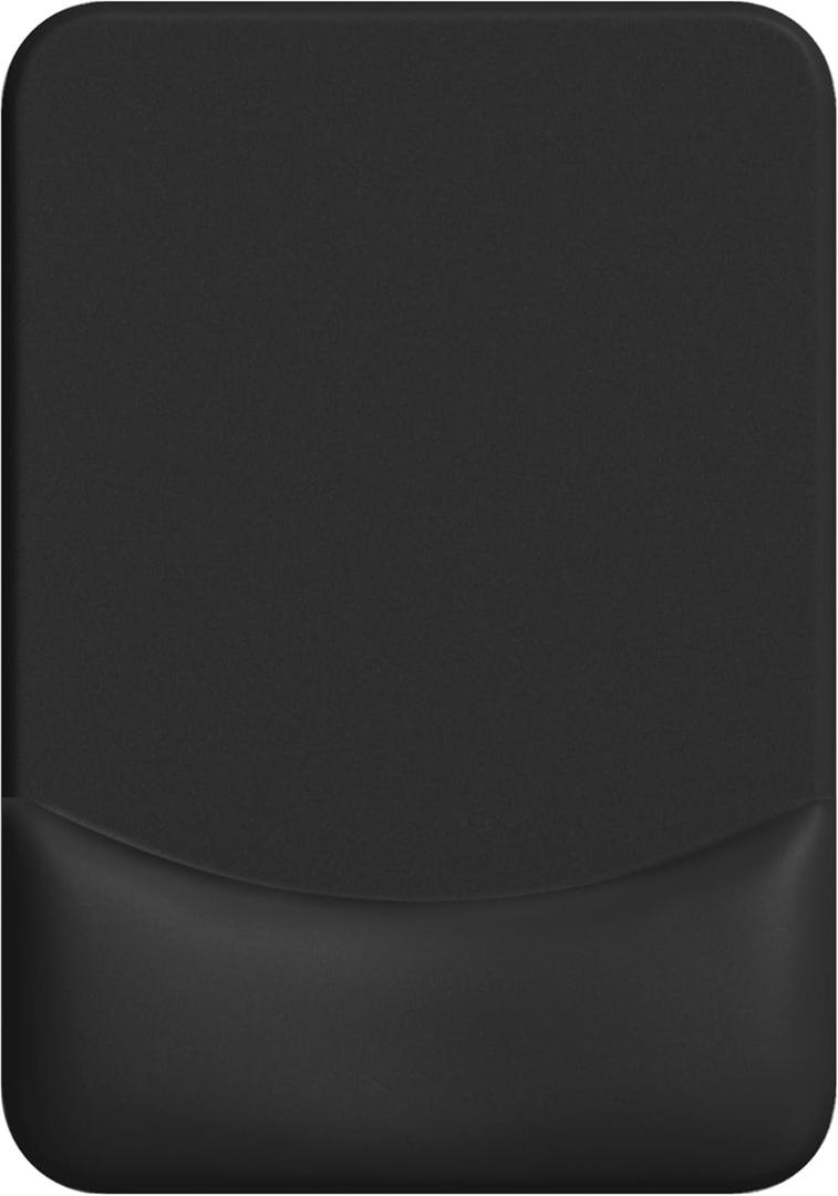 Ergonomic Mouse Pad with Wrist Rest Support, Mousepad with Comfortable Gel Wrist and Non-Slip PU Base for Pain Relief, Computer, Laptop, Office, Home (Black)