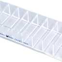 Clear Cable Management Box, Strong Plastic Storage Drawer for Home, Office, Jewelry Chargers, 8 Transparent Compartments