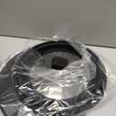 Lzerking Microwave Splatter Cover & Silicone Mat, 10.8 inch Glass Splatter Guard Lid with Collapsible Silicone for Food, Fits 6-10 inch Pot Plate Bowl, Heat Resistant, Dishwasher Safe, Kitchen, Black