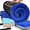 4 Inch GAIALOOP Extra Thick Memory Foam Camping Mattress, Roll Up Floor Sleeping Mat Camp Cot Mattress Pad Travel Camping Couch Bed for Guest Adults Side Sleepers  Size: 72" x 24" x 4"