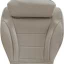 Driver Side Bottom Leather Perforated Seat Cover Tan Compatible with Mercedes Benz C Class C250 C300 C350 C400 2015 2016 2017 2018 2019 2020 2021