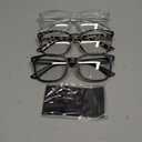 Gaoye Stylish Eyewear Frame Accessories - Blue Light Glasses for Woman - Computer Glasses for Blue Light Blocking (A1 Matte Black+leopard+transparent)