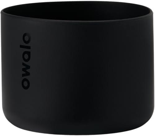 Owala Silicone Water Bottle Boot, Anti-Slip Protective Sleeve for Water Bottle, Protects FreeSip and Flip Stainless Steel Water Bottles, 40 Oz, Black