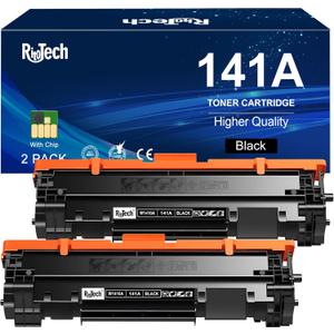 141A Black Toner Cartridges - for HP 141A 141X W1410A W1410X for HP MFP M140w M110w M139w Printer Ink,2 Pack (with Chip)