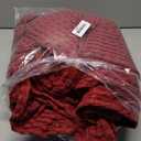 Elegant Comfort Premium 100% Cotton Waffle Blanket - Lightweight Breathable Waffle Weave Bed Blanket - Soft and Warm All Season Blanket for Couch, Sofa and Bed, King Size 90x108 Inches, Burgundy