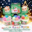 Christmas Slime Bucket Gifts for Girls & Boys, Slime Party Favors, Stretchy & Non-Sticky, Super Soft Stress Relief Toy, Idea Birthday Gifts, Christmas Stocking Stuffers for Kids