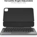 Aluminum Alloy Magic Keyboard Case for iPad 13-inch M4 M5 2025 2024 | Wireless | Multi-touch Trackpad | RGB Backlit Keys | Easy-Set | Magnetic & Adjustable Deisgn | Accurate typing experience