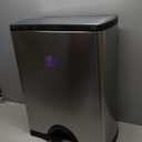 simplehuman 50 Liter / 13.0 Gallon Rectangular Kitchen Step Trash Can, Brushed Stainless Steel