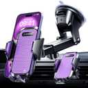 VANMASS Ultimate Car Phone Holder 2025Military-Grade & Strongest Suction Phone Holder for Your CarPatent & Safety Certs Windshield Dashboard Vent Cell Phone Car Mount for iPhone Samsung Android (Purple)