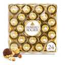 2 x Ferrero Rocher Gourmet Hazelnut Milk Chocolate Gift Box, 24 Individually Wrapped Chocolates, 10.6 oz (EXP 07/16/25)