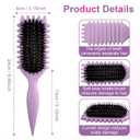 Candy Brush,Curly Hair Brush,Curl Defining Brush,Shaping and Defining Curls for Women Hair Brush for Combing and Shaping,Reduce Pulling and Curl Separation For Defined Curls(Purple)
