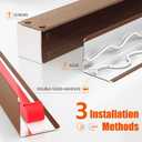 5pcs Wall Corner Guards 2x2x48 Inches 304 Stainless Steel Heavy Duty Rounded Corner Protector, Smooth Folded Edge Design for Wall Protection Copper Red