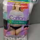 Hanes Women's Underwear Pack, 10-Pack, Full-Coverage Cotton Blend Panties, Moisture-Wicking Underwear for Women (9/2xl)