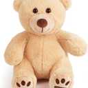 LotFancy Teddy Bear Stuffed Animal, 10 inch Brown Teddy Bear Plush Toy, Soft Plush Gifts for Kids Baby Toddlers on Baby Shower, Easter Decorations