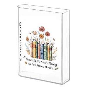 Langjitianya Book Shaped Bookmark Holder, Reading Accessories Gift for Book Lovers, Women, Librarians