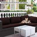 Outdoor Cushion Covers Set,12PCS Patio Furniture Couch Seat Slipcovers, Replacement for Sofa Sectional Chair(CoverOnly)