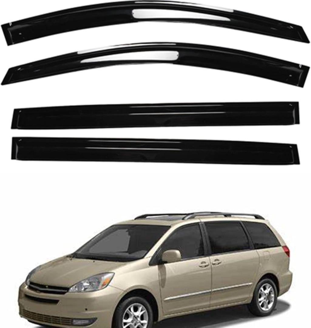 Side Window Vent Visor Rain Deflector Guard Replacement for Sienna 2004 2005 2006 2007 2008 2009 Side Window Vent Visor Rain Deflector Guard Replacement for Sienna 2004 2005 2006 2007 2008 2009