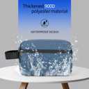 2 x XQXA Toiletry Bag for Men, Hanging Dopp Kit Water Resistant Travel makeup Bag for women, Mens Travel Bag Shaving Bag for Toiletries Accessories (Navy Blue)