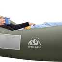 WEKAPO Inflatable Lounger Air Sofa Hammock-Portable,Water Proof& Anti-Air Leaking Design-Ideal Couch for Backyard Beach Traveling Camping Picnics & Music Festivals (Olive Green)
