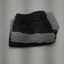 SILKWORLD Mens Swim Trunks Quick Dry Compression Liner 2 in 1 Shorts Men Swimsuit (X-Large, Stripe (Black & Gray Gradient)#01)