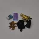 Revolver Toy Gun with Holster Gold - Soft Bullet Western Cowboy Prop Revolver Gun Plastic Play Cap Guns Pistol for Kids Boys Age 6+ Foam Blaster CS Toy Rifle Sniper Small Hand Gun Cosplay Shoot Game