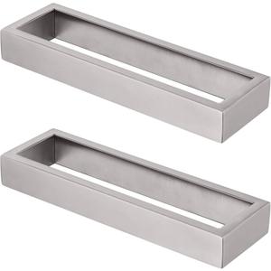 KOKOSIRI Towel Ring Brushed Nickel Hand Towel Hanger Holder 9-Inch Kitchen Rack Stainless Steel for Bathroom Hardware Wall Mount, 2 Pack B4008BR-L9-P2